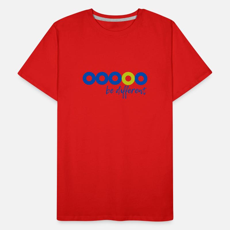 Be Different - Be Yourself!! Männer Premium Bio T-Shirt
