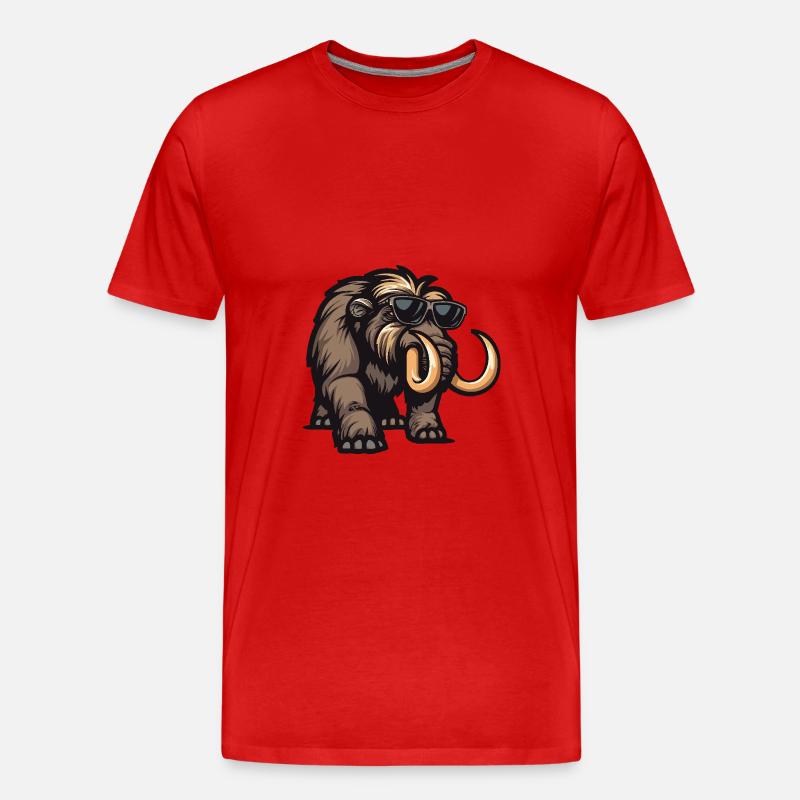 Mammut Cool Comic - Männer Premium Bio T-Shirt - Rot