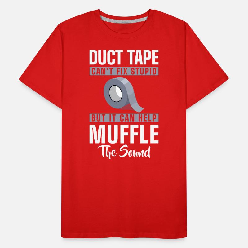 Idiots Work Evil Provocation Men's Premium Organic T-Shirt