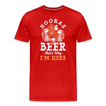 Sisha Geschmack Türkisch Orientalisch - Männer Premium Bio T-Shirt - Rot - Vorne - Damien (186cm)