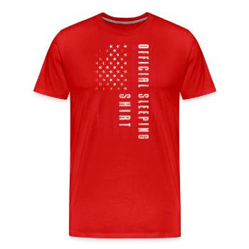 Schlafmütze Erholung Müde Entspannung - Männer Premium Bio T-Shirt - Rot - Vorne - Damien (186cm)