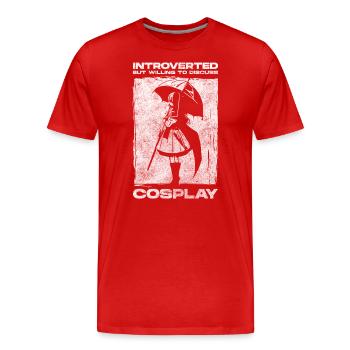 Costume Masque Passion Bande dessinée - T-shirt bio Premium Homme - rouge - Devant - Damien (186cm)