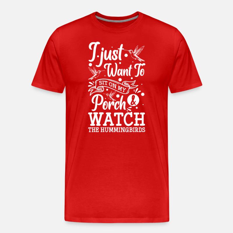 Vögel Mindtopia - Männer Premium Bio T-Shirt - Rot