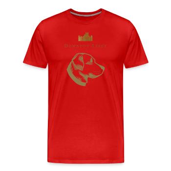 Downton Abbey Labrador Retriever Pharaoh - Men's Premium Organic T-Shirt - red - Front - Damien (186cm)