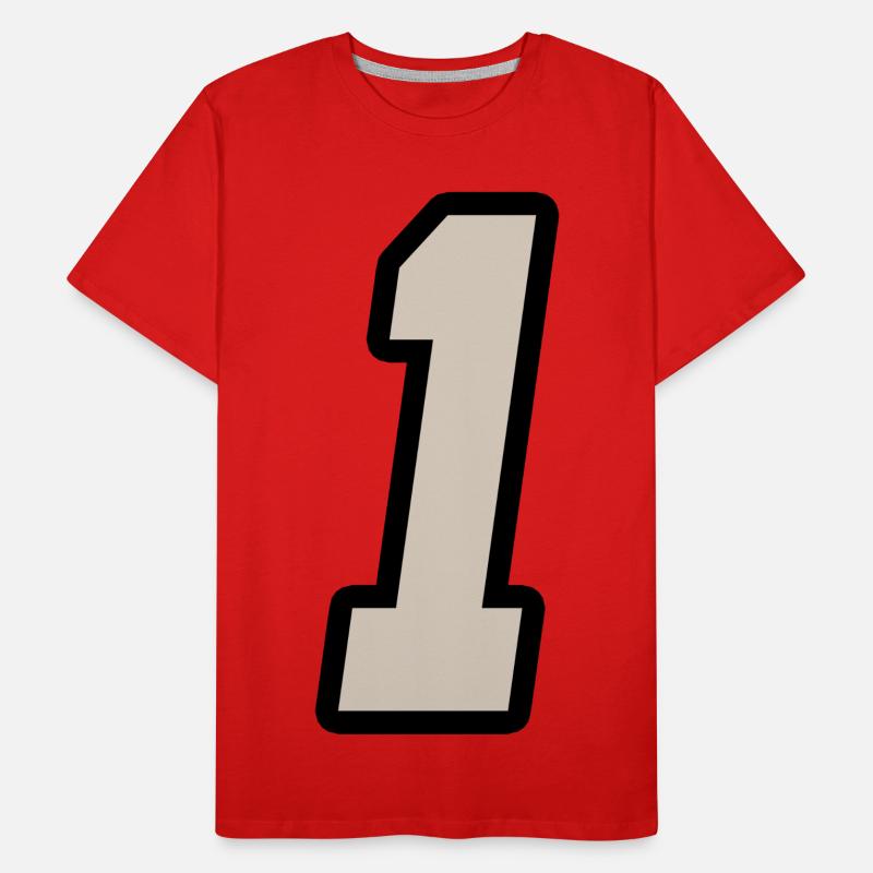 Nummer Eins 1 Männer Premium Bio T-Shirt