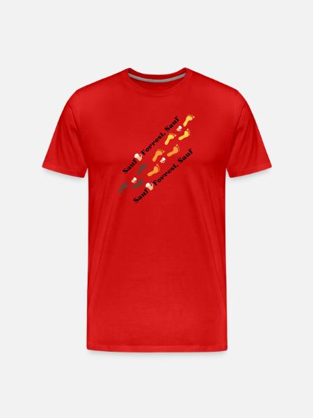 Sauf.. Forrest Sauf.. - Men's Premium Organic T-Shirt - red