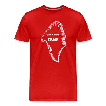 Greenland - Men's Premium Organic T-Shirt - red - Front - Damien (186cm)