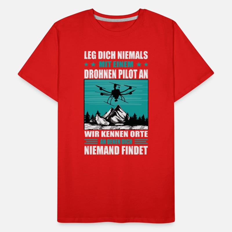 Drone Pilot Accessories Drone Pilot Drone Gift Men's Premium Organic T-Shirt