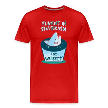Whiskey Saying Whiskey Drinker Whiskey Lovers - T-shirt bio Premium Homme - rouge - Devant - Damien (186cm)