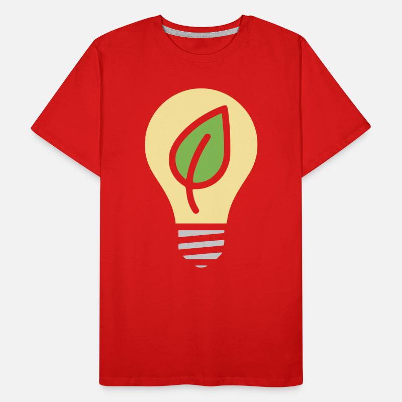 Light Bulb Environment Electricity Men's Premium Organic T-Shirt