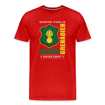 Grenadier - T-shirt bio Premium Homme - rouge - Devant - Damien (186cm)