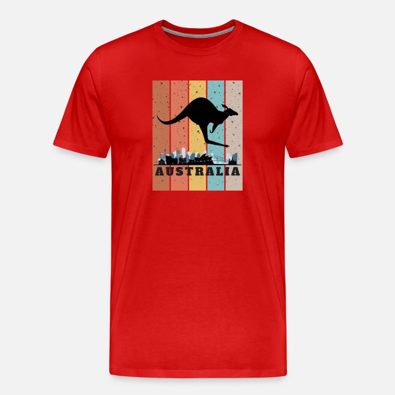 Couleur de Sidney - Männer Premium Bio T-Shirt - Rot