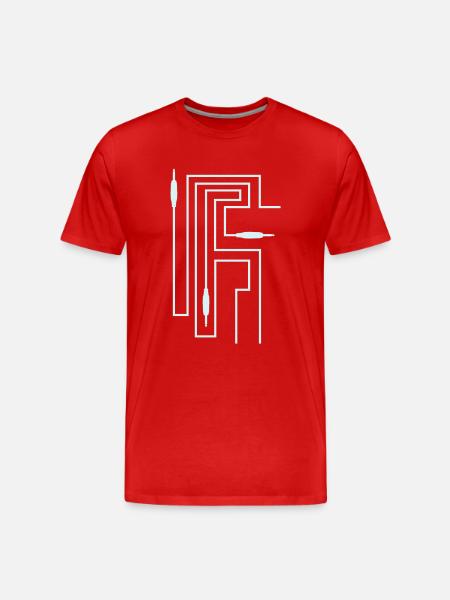 TON TRON - jack avec câble - T-shirt bio Premium Homme - rouge