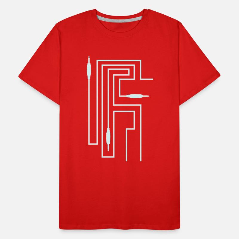 TON TRON - Klinkestecker mit Kabel Männer Premium Bio T-Shirt