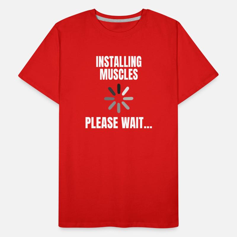 POWERLIFTING: Installing muscles Men's Premium Organic T-Shirt