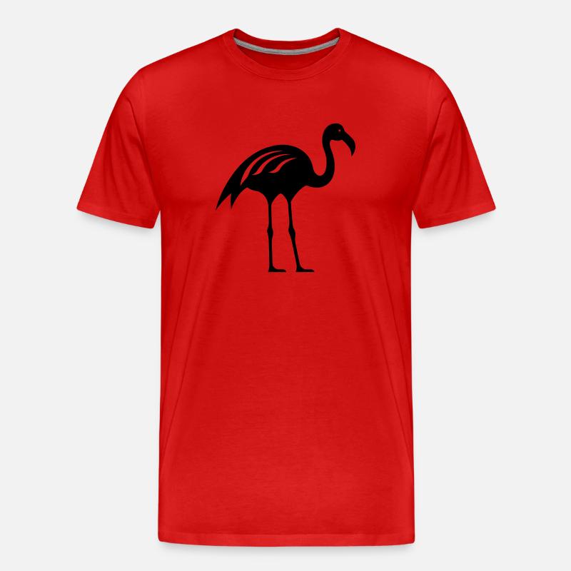 Flamingo - Männer Premium Bio T-Shirt - Rot