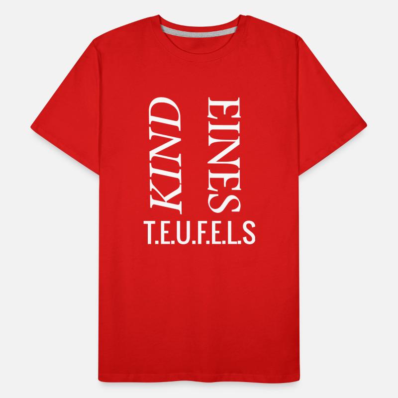 Kind eines Teufels Männer Premium Bio T-Shirt