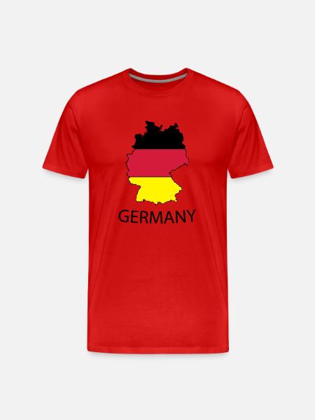 germany - T-shirt bio Premium Homme - rouge