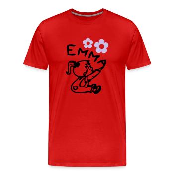 naam emma © - Männer Premium Bio T-Shirt - Rot - Vorne - Damien (186cm)