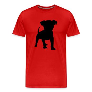 chihuahua - T-shirt bio Premium Homme - rouge - Devant - Damien (186cm)