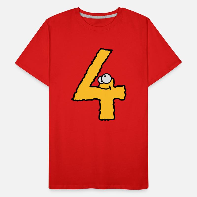 Fun 4 four comic book monsters Men's Premium Organic T-Shirt