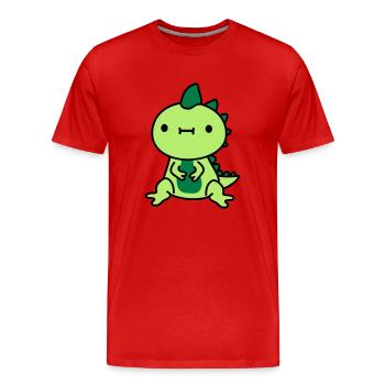 kleiner suesser kawaii - Männer Premium Bio T-Shirt - Rot - Vorne - Damien (186cm)