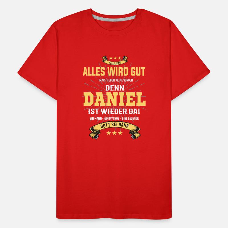 Daniel, alles wird gut T-Shirt Männer Premium Bio T-Shirt
