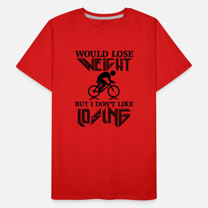 perdrait du poids mais je n’aime pas perdre T-shirt bio Premium Homme