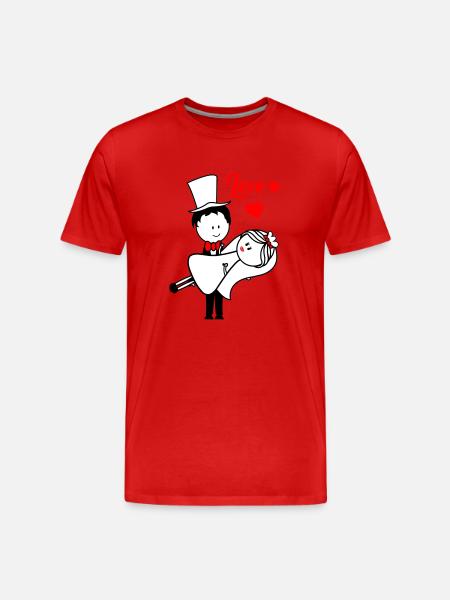 Married couple - Men's Premium Organic T-Shirt - red