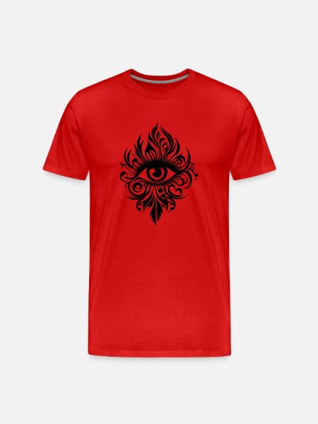 Auge Augen Augenarzt - Männer Premium Bio T-Shirt - Rot