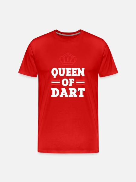 Queen Darts - Men's Premium Organic T-Shirt - red