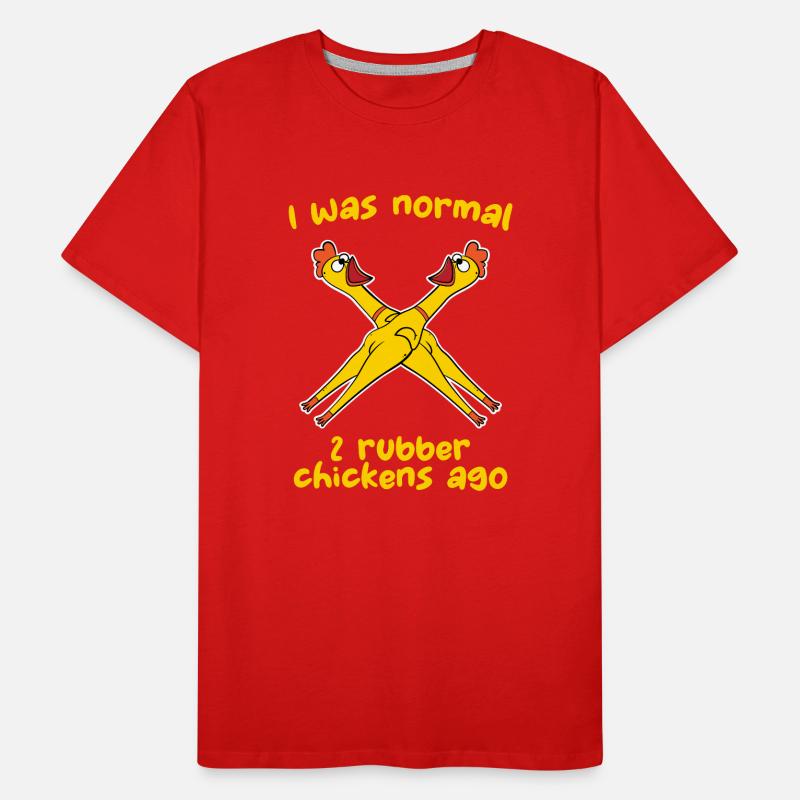 Ich war normal 2 Gummihühner Männer Premium Bio T-Shirt