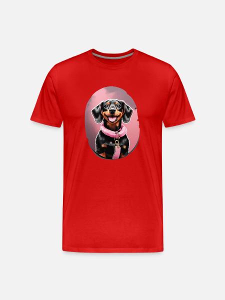 Teckel - T-shirt bio Premium Homme - rouge