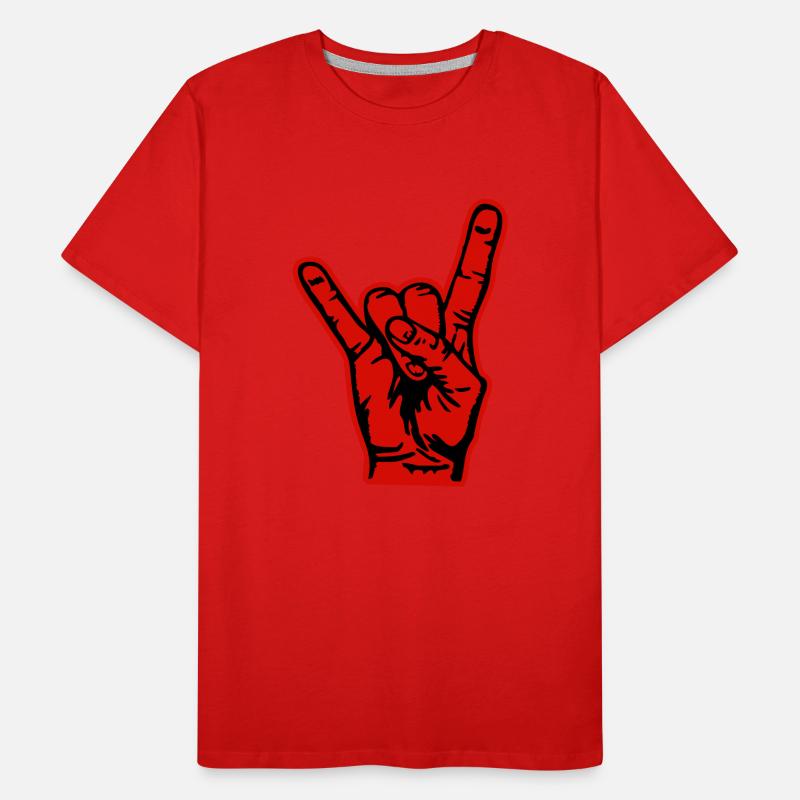 Rock on T-shirt bio Premium Homme