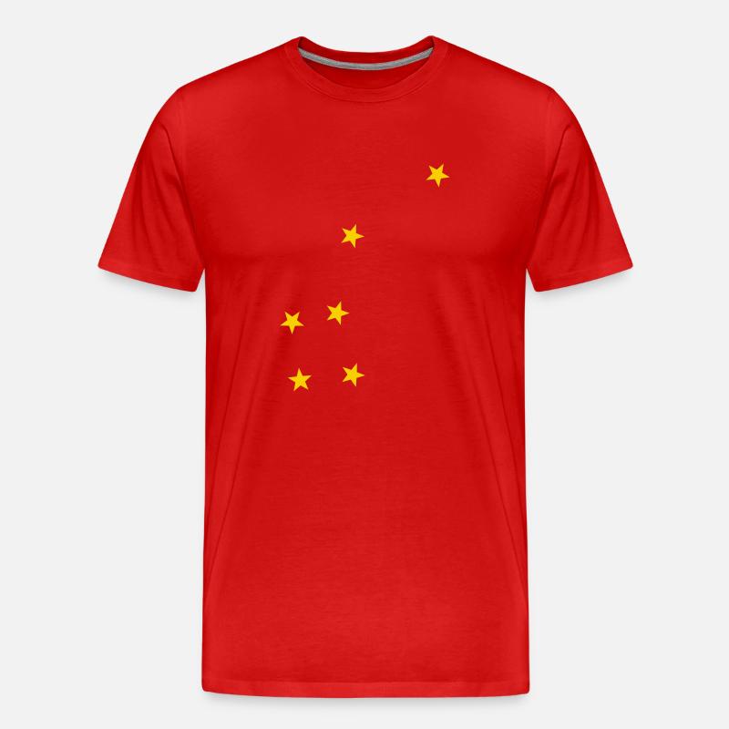 Sternzeichen Kleiner Bär - Männer Premium Bio T-Shirt - Rot