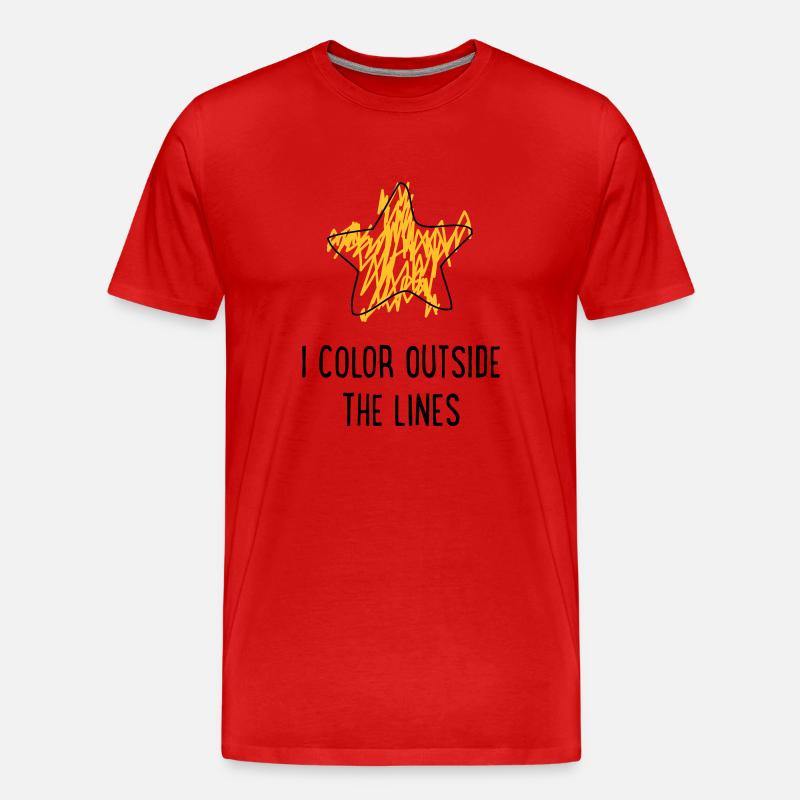 inadaptée - T-shirt bio Premium Homme - rouge