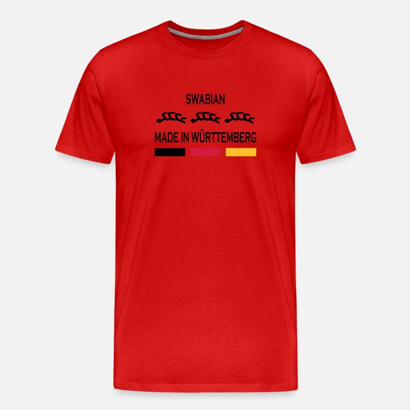 Made in Württemberg - Männer Premium Bio T-Shirt - Rot