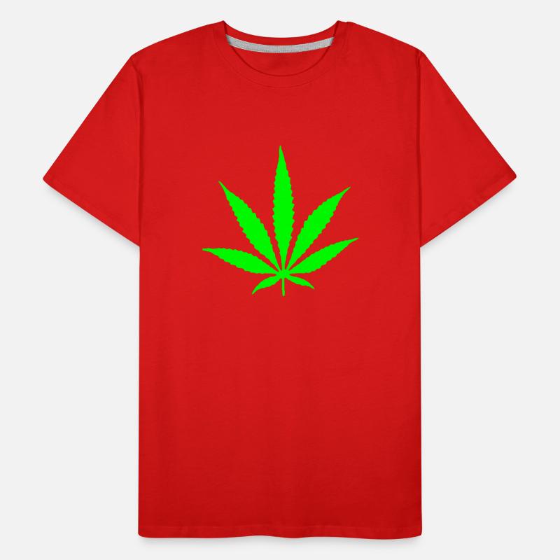 Hanfblatt Männer Premium Bio T-Shirt