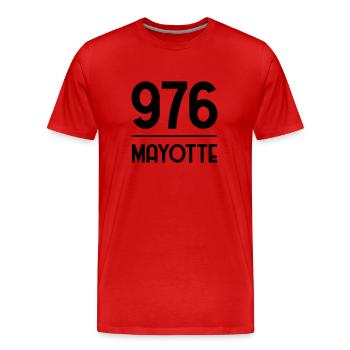 Mayotte / 976 / Comores / Maoré - Men's Premium Organic T-Shirt - red - Front - Damien (186cm)