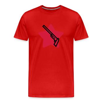 Tir Sportif Tireur Sport Sportif Athlète - T-shirt bio Premium Homme - rouge - Devant - Damien (186cm)