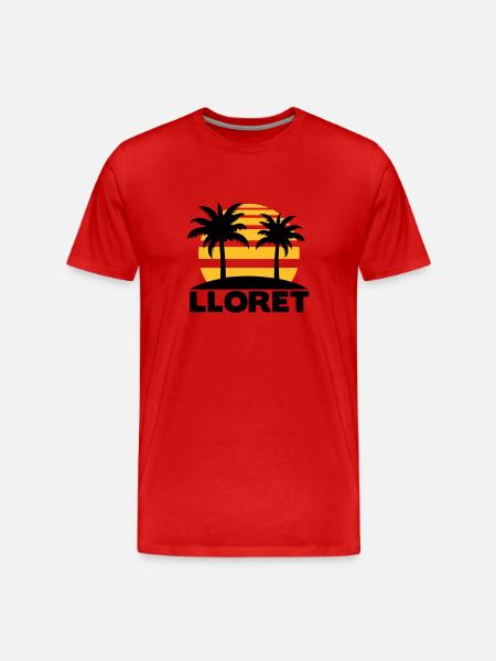 Lloret de mar - Männer Premium Bio T-Shirt - Rot