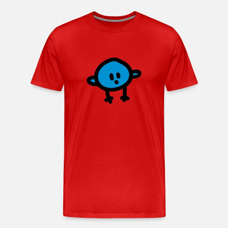 Vögelchen - Männer Premium Bio T-Shirt - Rot