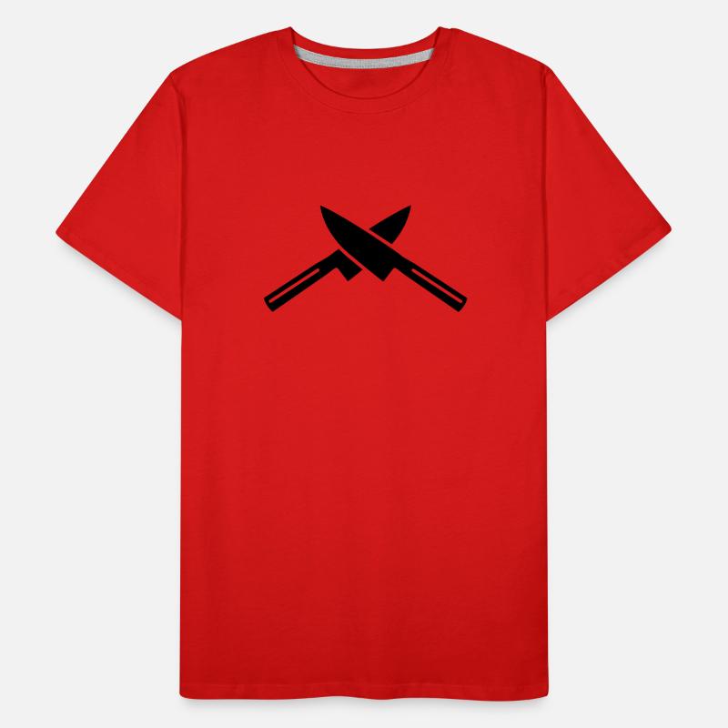 Messer Männer Premium Bio T-Shirt