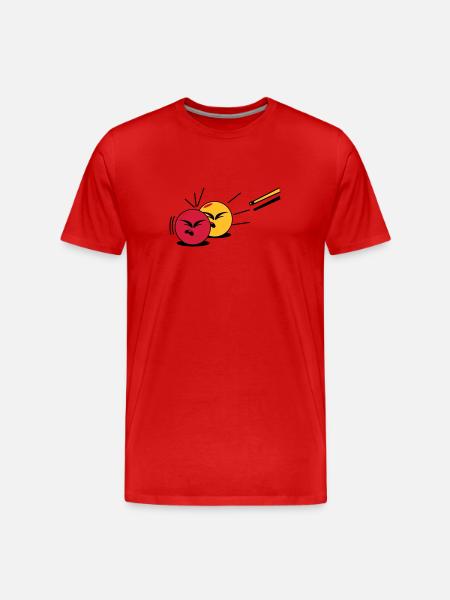 billard - Männer Premium Bio T-Shirt - Rot