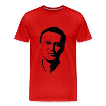 Alexej nawalny - Männer Premium Bio T-Shirt - Rot - Vorne - Damien (186cm)