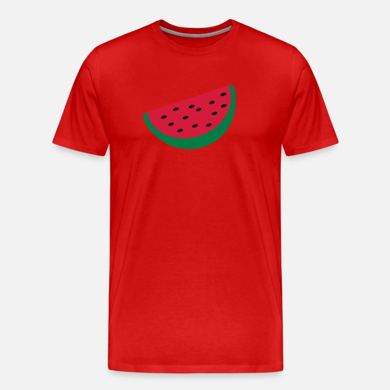 Melone - Männer Premium Bio T-Shirt - Rot