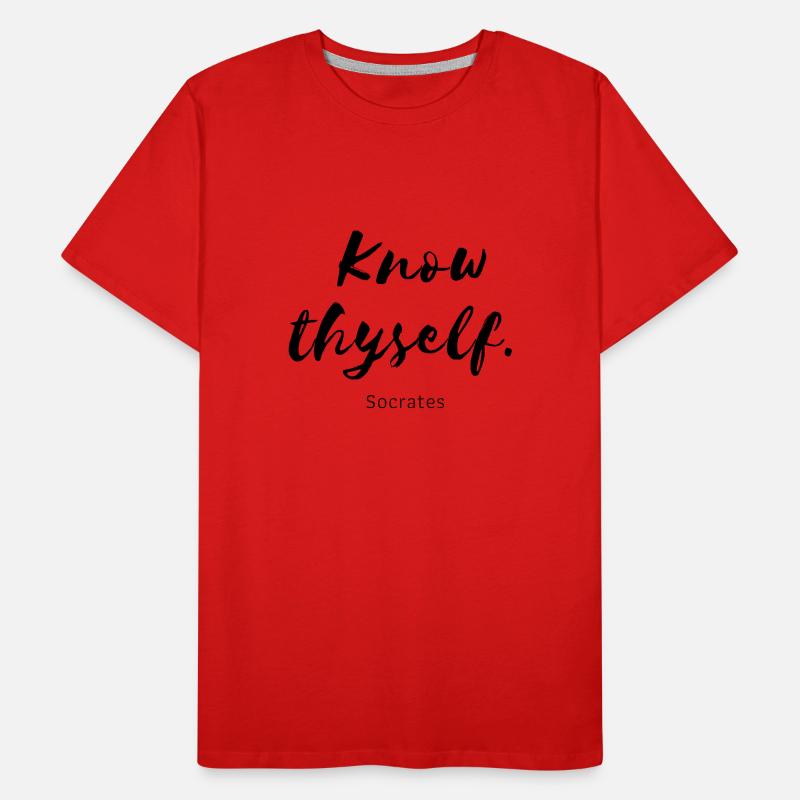 Know thyself Socrates Men's Premium Organic T-Shirt