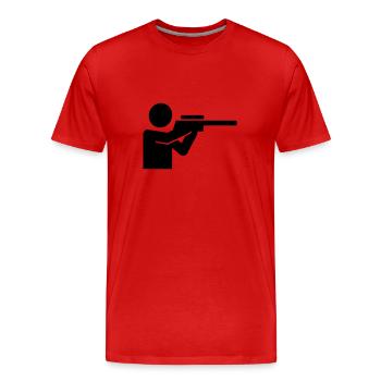 Hunter - Men's Premium Organic T-Shirt - red - Front - Damien (186cm)