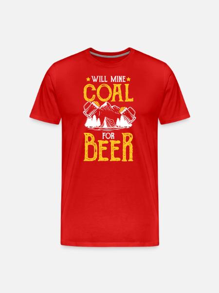 Miner Buddy Profession Stones - Men's Premium Organic T-Shirt - red