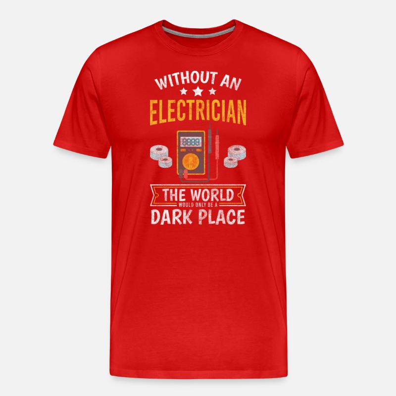 Electronics technician Craft Volt - Men's Premium Organic T-Shirt - red